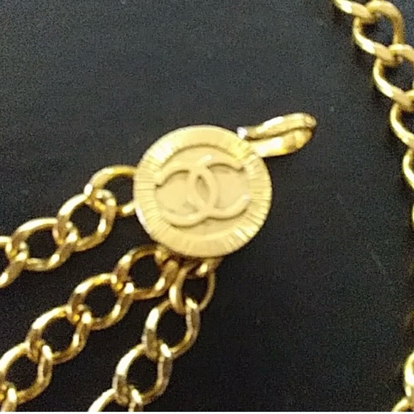 CHANEL Double Layer Gold Chain Belt - Picture 2 of 3